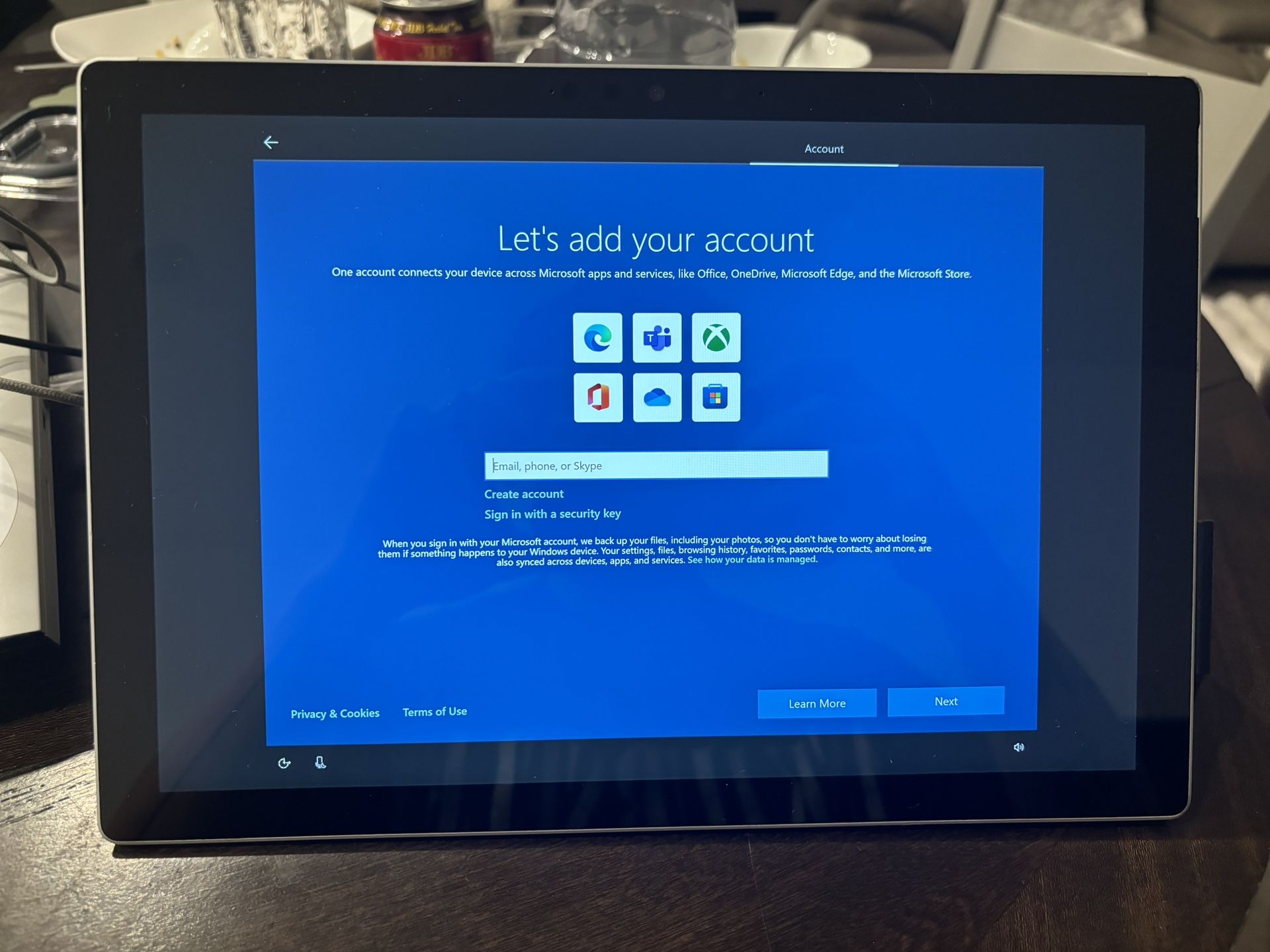 Microsoft surface 6 pro $160