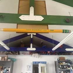 Vintage 1979 Pop Eye Productions Giant Pop Art Wood Ticonderoga #2 Pencil