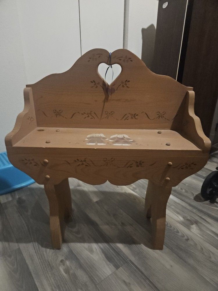 Wooden Bunny Shelf