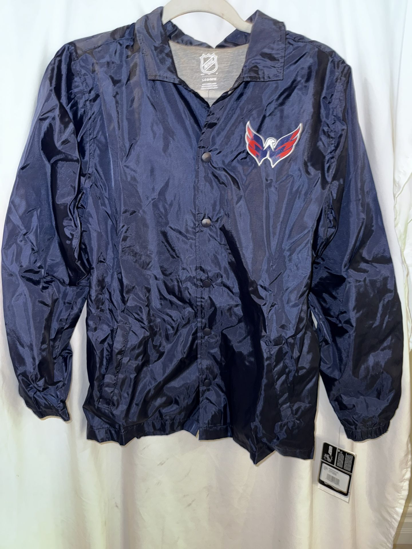BNWT Boys Jacket, Windbreaker, Washington Capitals, Size Large 14/16