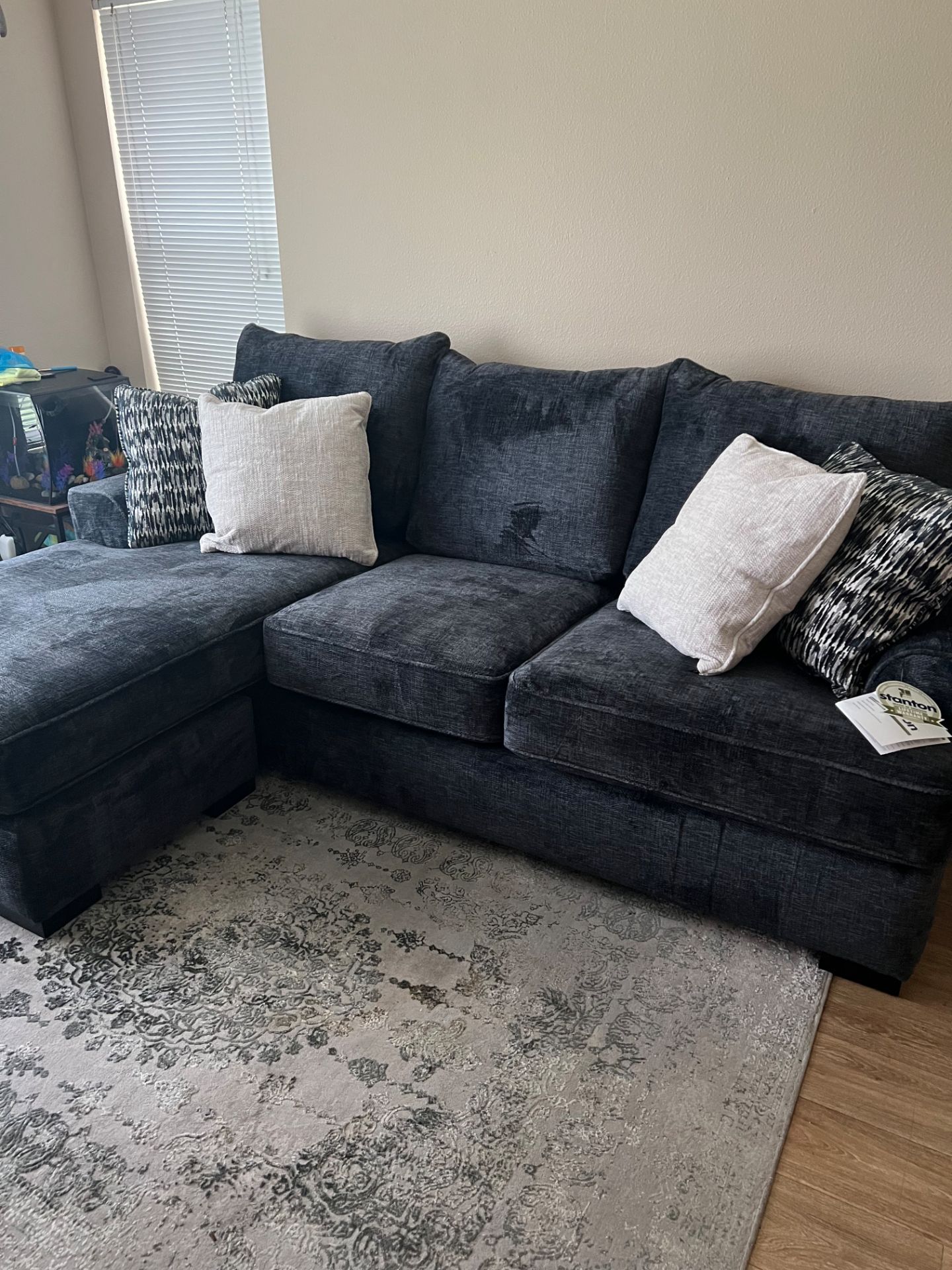 Dark blue Couch..