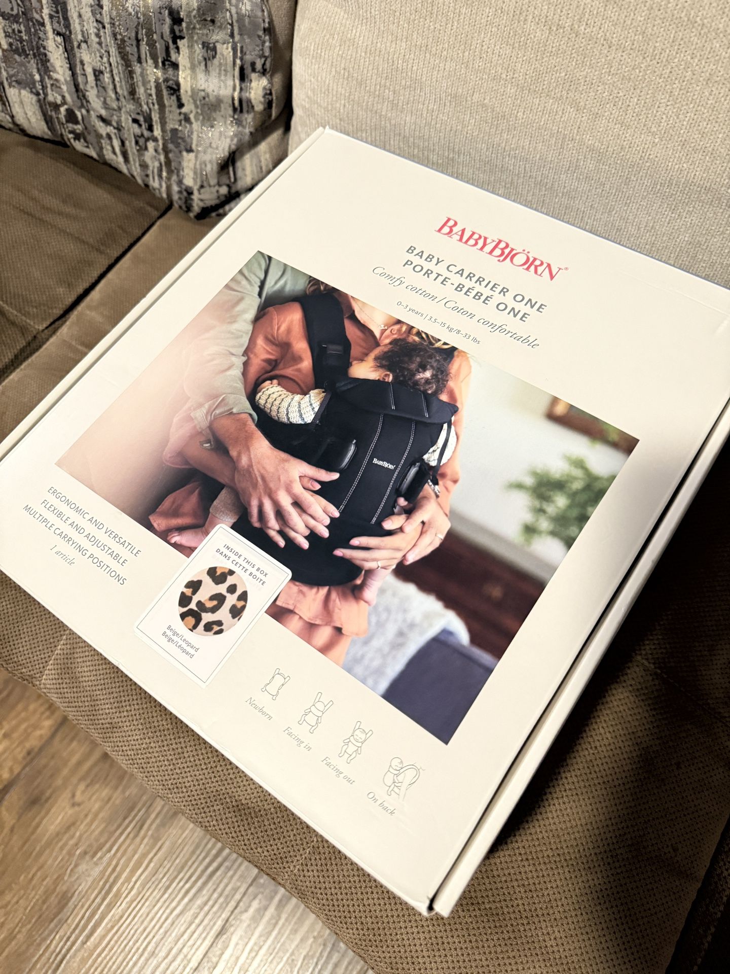 BabyBjörn Baby Carrier One (Comfy Cotton) In Leopard