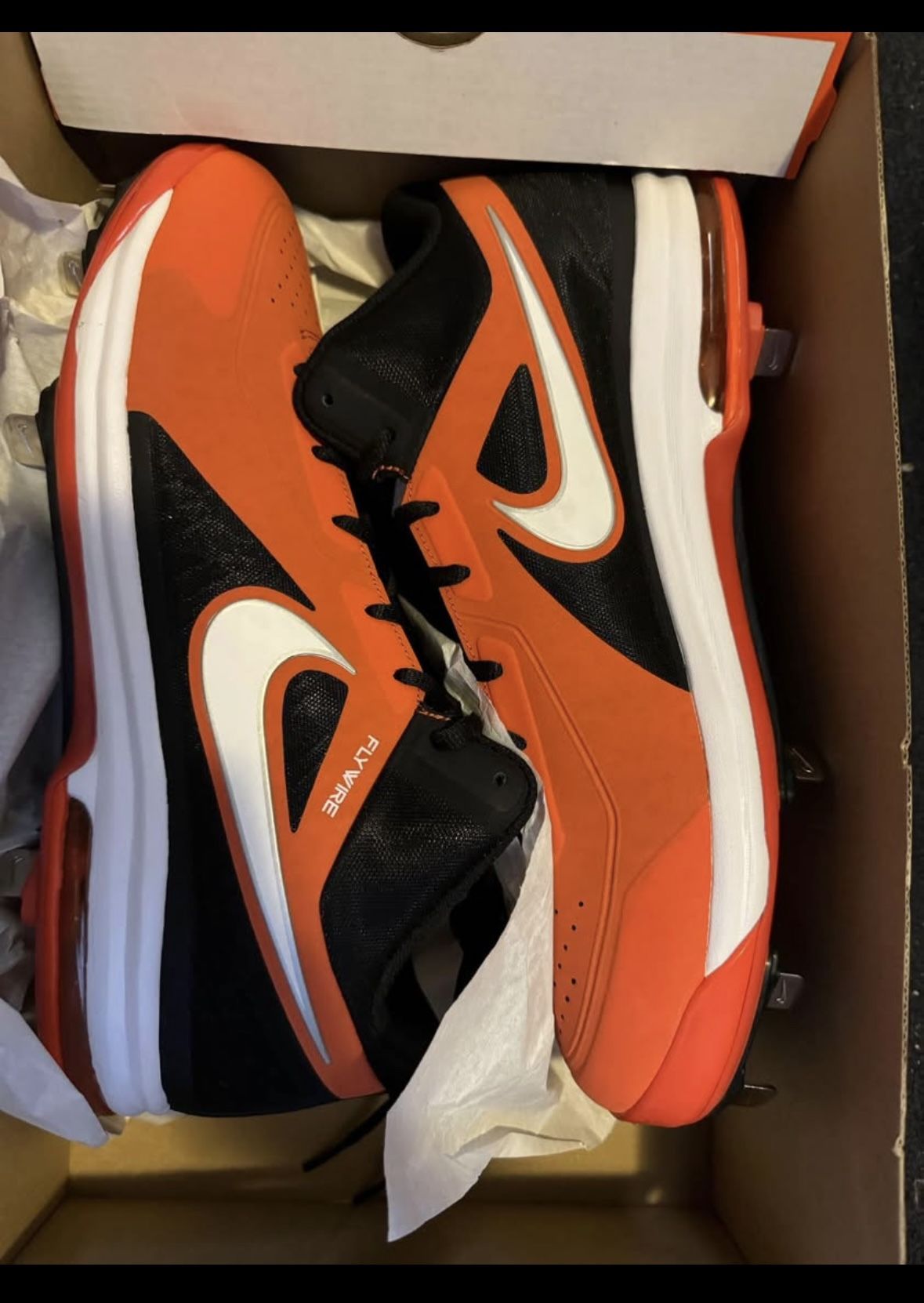 NIKE AIR MAX MVP ELITE 3/4 MTL MENS CLEATS SIZE 12 524957 018