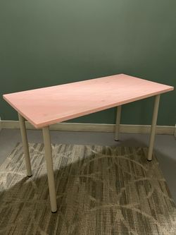 Like-New!!  Long TABLE (29" x 47.25"), Very Heavy (approx. 50 lbs.), SOLID WOOD Top - firm posted price.
