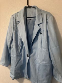 Baby blue jacket