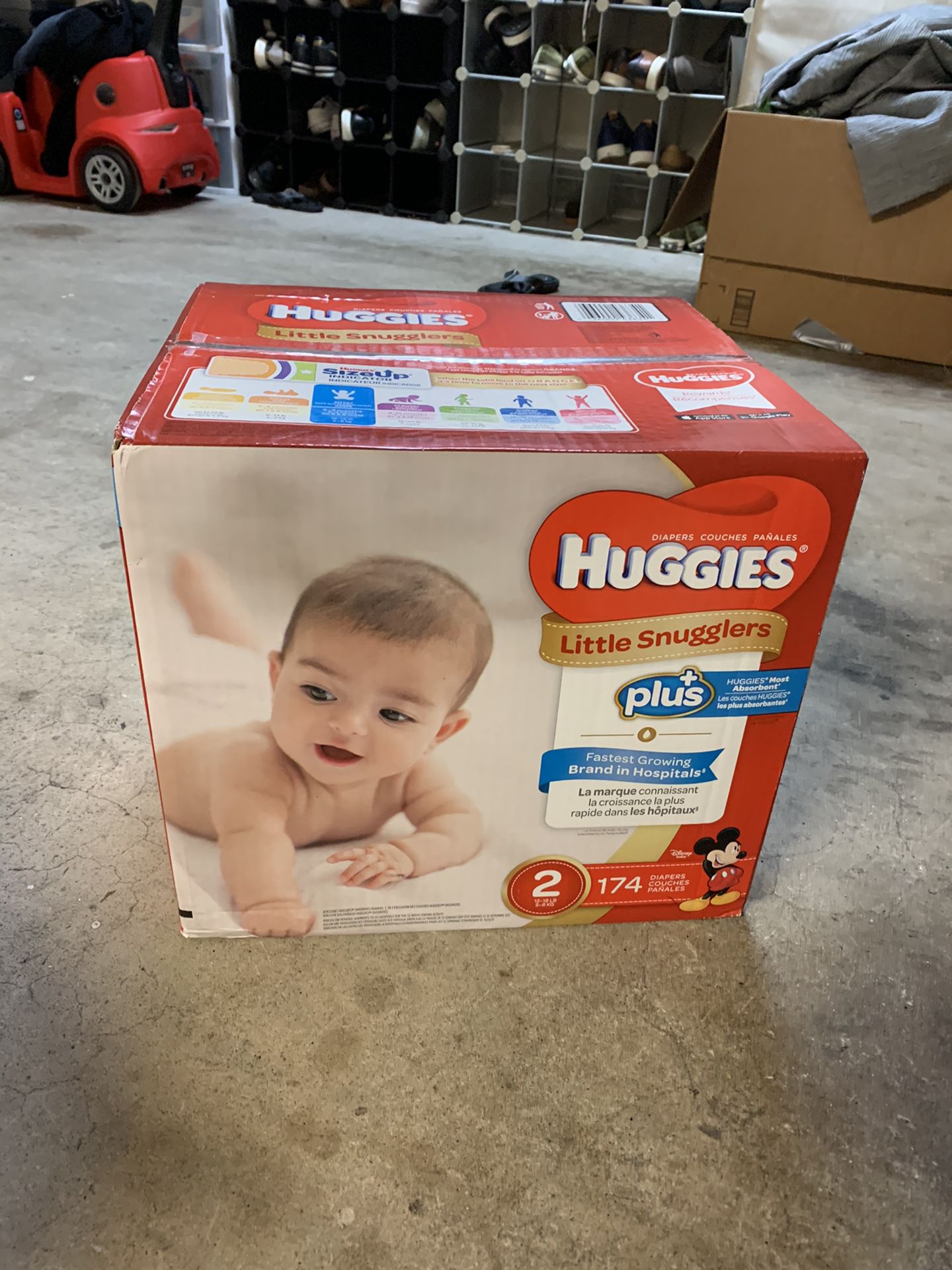 Huggins Size 2 Diapers 174count