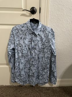 Blue Versace Men Shirt Size 38