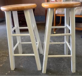 Pair of Wood Bar Stools