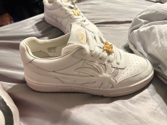 Palm Angels White Low-Top Sneakers