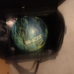 Bowling ball with bag