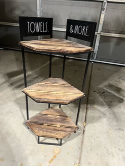 Rae Dunn 3-Tier Corner Shelf Stand
