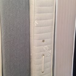 Three Twin Mattresses And One Twin Box Spring 