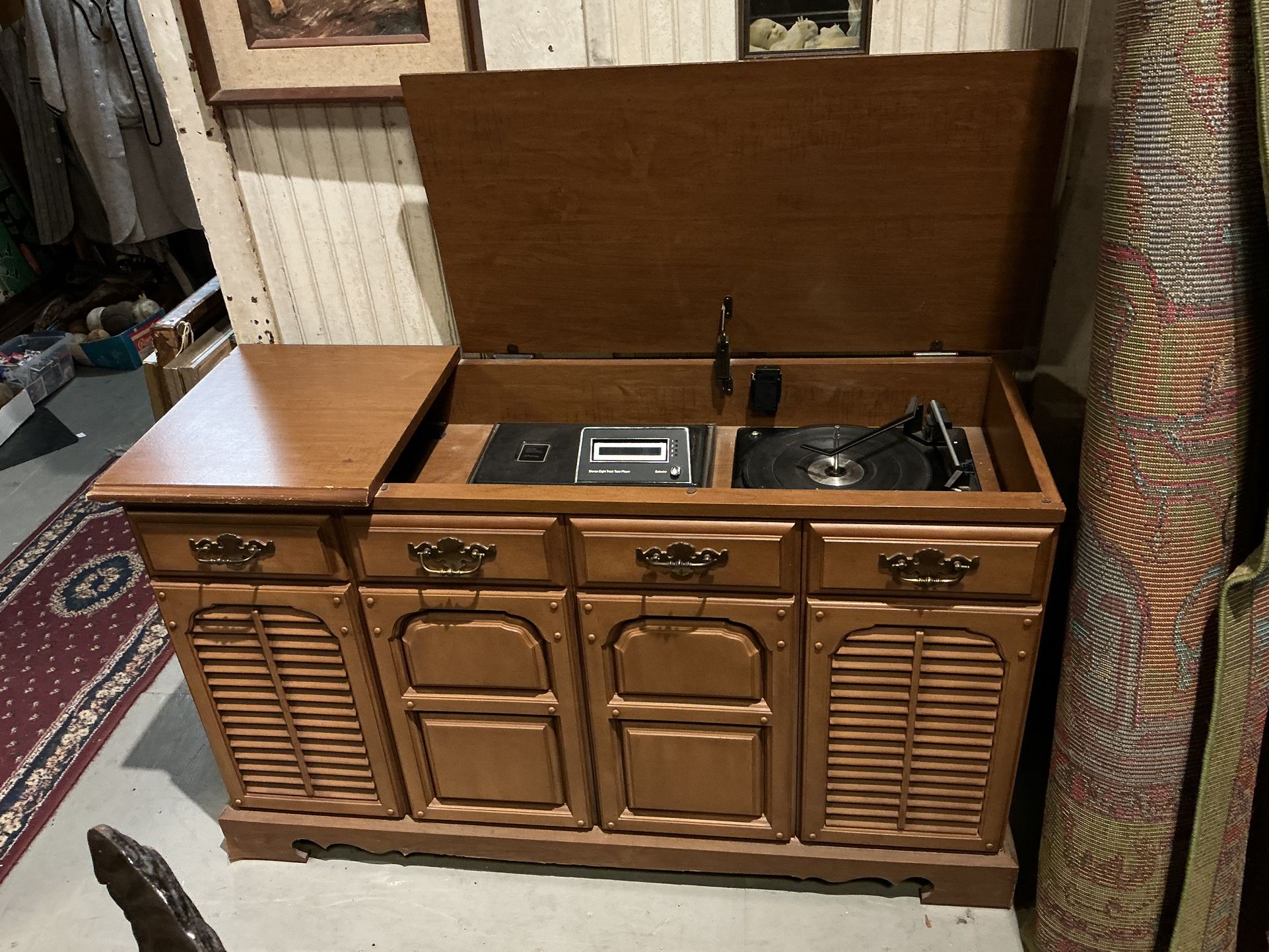 Vintage Jc Penny Record And 8 Track Player