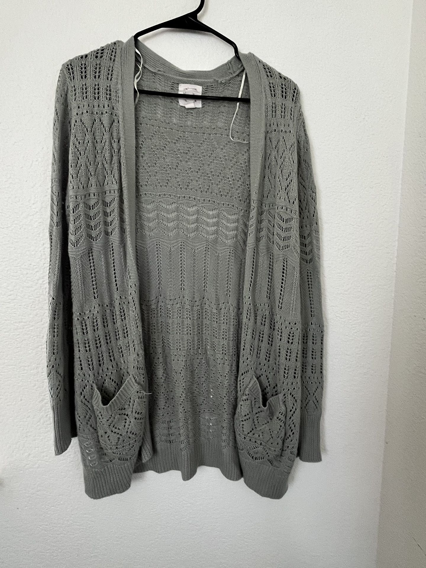 Sage Green Cardigan Sweater