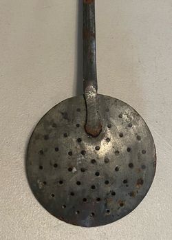 VINTAGE STAINLESS STEEL LADLE STRAINER