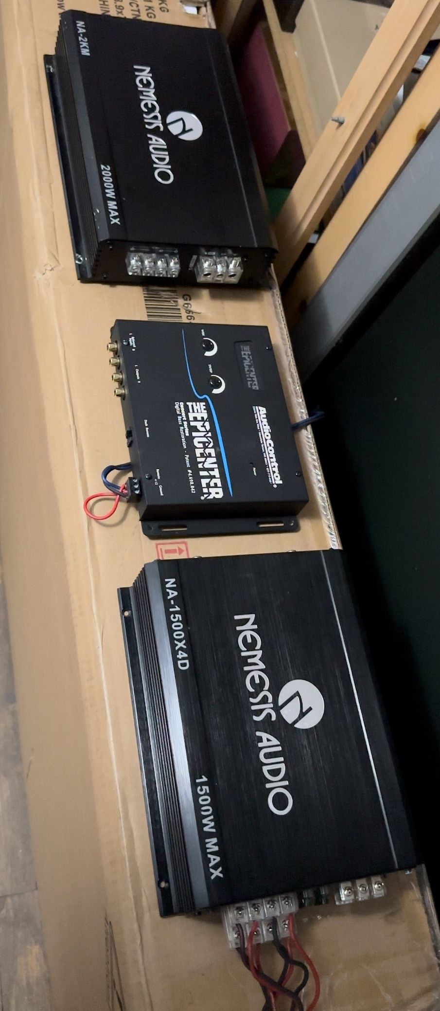 Nemisis Voice Amp (4Channel), Nemisis Sub Amp, Audio Control Epicenter ⚠️READ DESCRIPTION⚠️