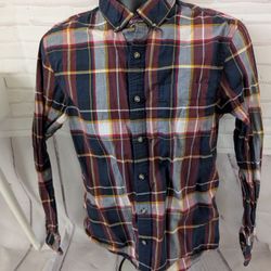 Banana Republic Plaid Long Sleeve Shirt Size M