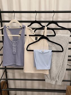 Soft Blue Cozy Athleisure Bundle – 4 Pieces