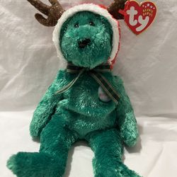 TY Beanie Babies "2002 Holiday Teddy" With Tag/tash, Retired