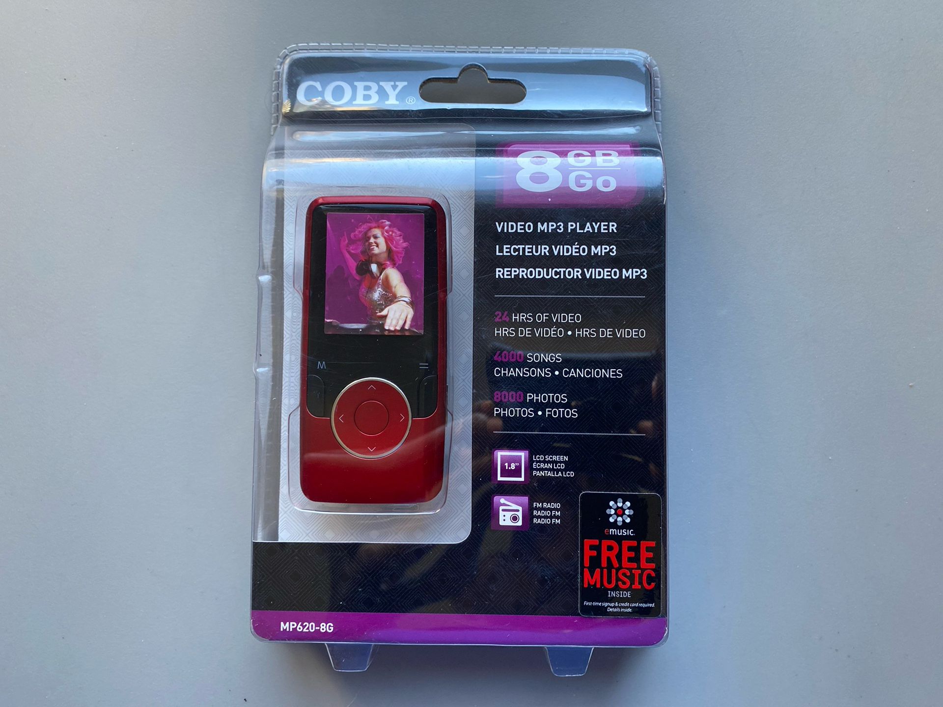 Coby MP620-8GB MP3 Video Player (New)