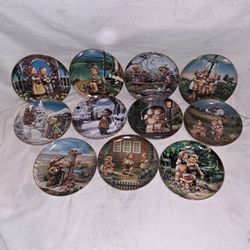 11 Hummel Collectable Plates By The Danbury Mint (Price Is $10 Each Or $90 For All 11)