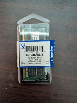 Lot of 2: Kingston 8GB DDR3 1600MHz SODIMM Laptop Memory RAM - KCP316SD8/8