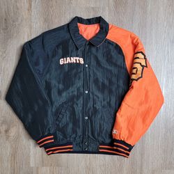 Vintage San Francisco Giant's Quilted Bomber Jacket Size M