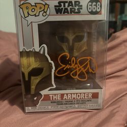 Emily Swallow “THE ARMORER” Signed Funko Pop