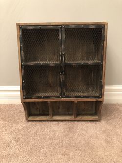 World Market Metal & Wood Wall storage Unit