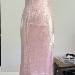 Pink Sequin Formal Dress - Wedding/Prom