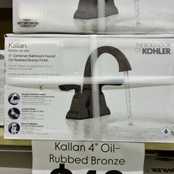 Kohler Kallan 4" Centerset Bathroom Faucet - Oil-Rubbed Bronze