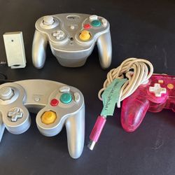 Nintendo GameCube WaveBird Controller+Games+Accessories
