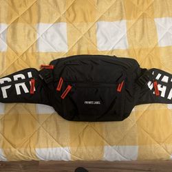Private Label NYC Black/Red Waist/Sling Bag