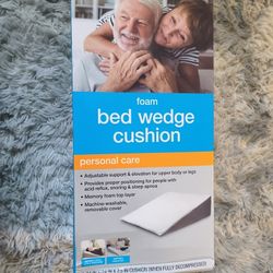 Bed Wedge Pillow Memory Foam Removable Cover 