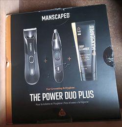Manscaped-hair clippers, nose and ear trimmers, and body wash