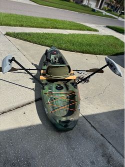CUSTOMIZED Pelican Fishing Kayak w/ GARMIN FISH FINDER