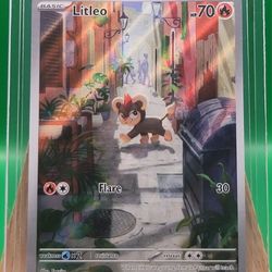 2025 Pokemon Mega Evolution MEG EN Litleo Illustration Rare #139/132, FP, Mint