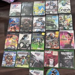 PS2/Xbox One/Wii/Nintendo Game Cube Games *Look At Description*