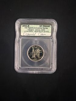 ICG Certified Daniel Carr Signed Coin