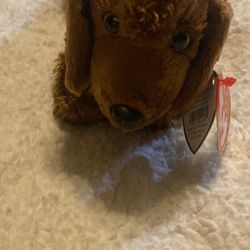 VTG TY Seadog Newfounded Land Dog 2001-2002 Mismatched Tag Error Tag Shield 8”