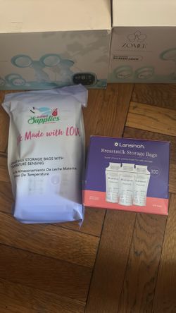Breast milk storage bags
