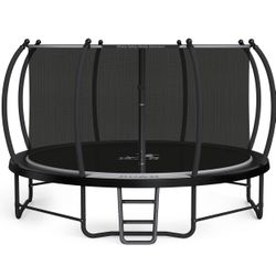 New in boc BCAN 12ft Recreational Trampoline with Enclosure for Kids Adults (retail $350)