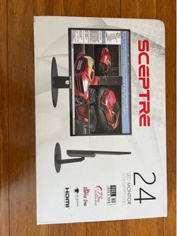 Sceptre E248W-19203RT 24" LED 1080p 75Hz Monitor HDMI/VGA Adaptive-Sync New in Box