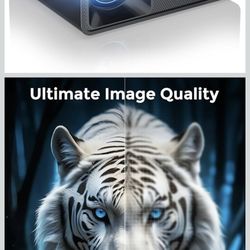 CiBest Mini Projector, 2025 Upgraded Full HD 1080P Support Video Projector, Portable Small Movie Projector, Compatible with iOS/Android/Windows/TV Sti