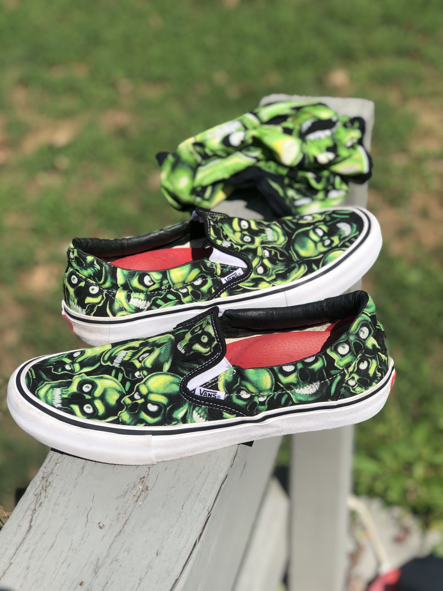 Supreme Skull Pile Vans With Bandana