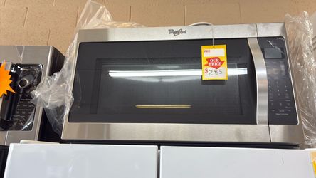 New Whirlpool stainless steel microwave