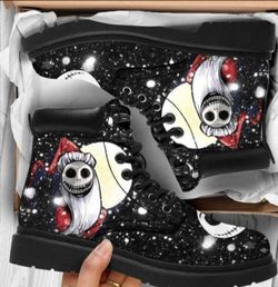 Disney Nightmare Before Christmas Jack Skellington Sandy Claws Boots M8.5/W10
