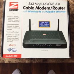 Cable Modem/Router 343 Mbps DOCSIS 3.0