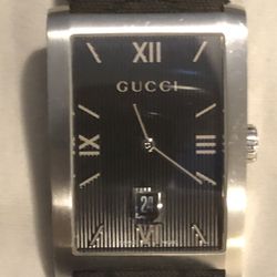 Gucci Watch Gucci Leather Band 
