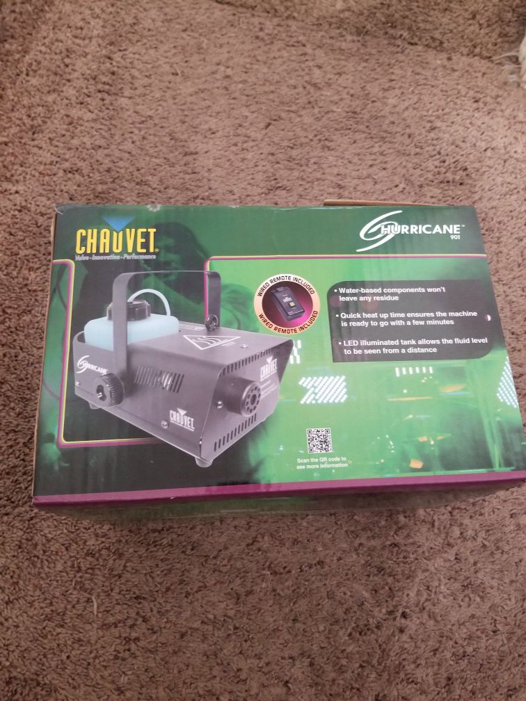 Fog machine, open package never used.